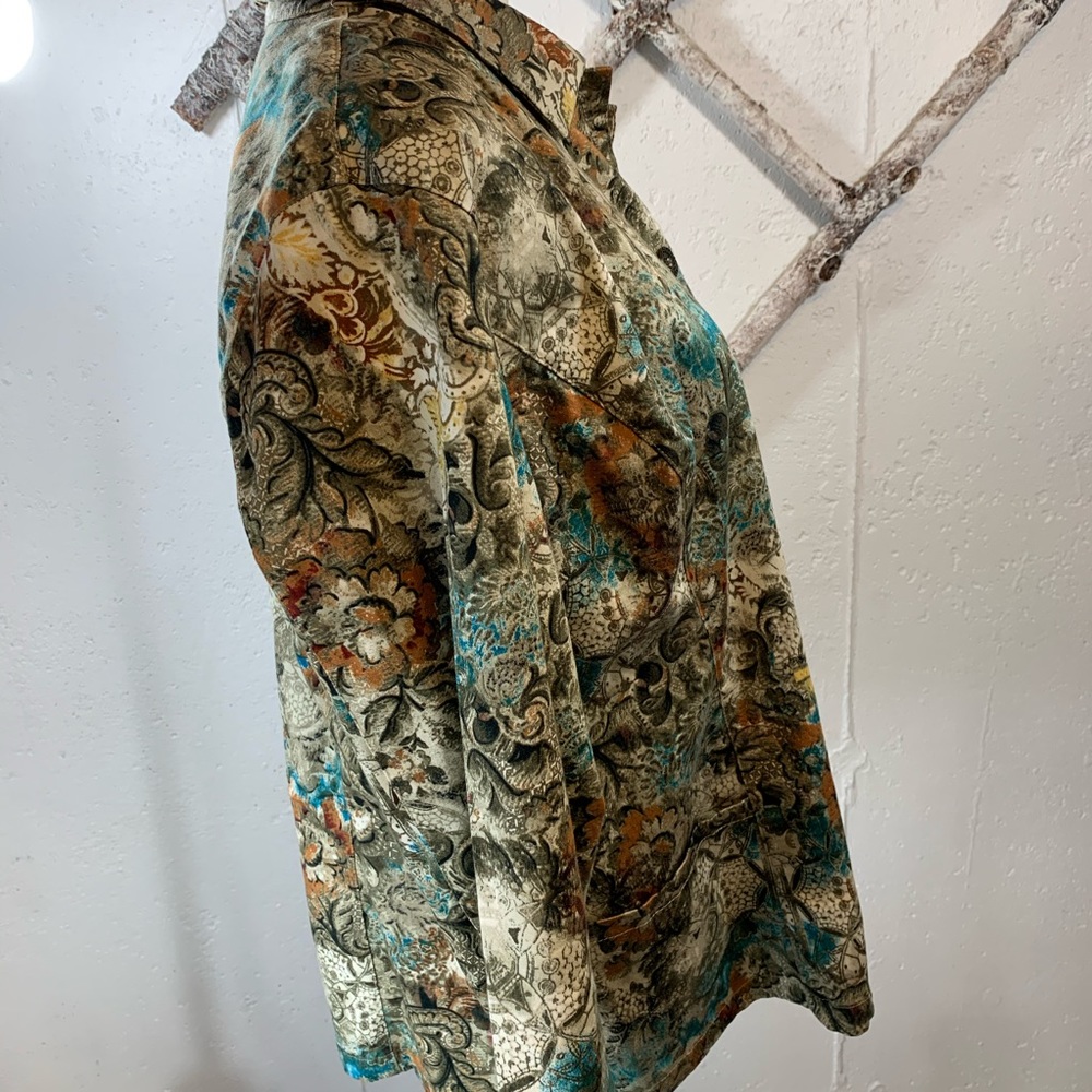 Chicos Patterned Button Front Jacket - image 4